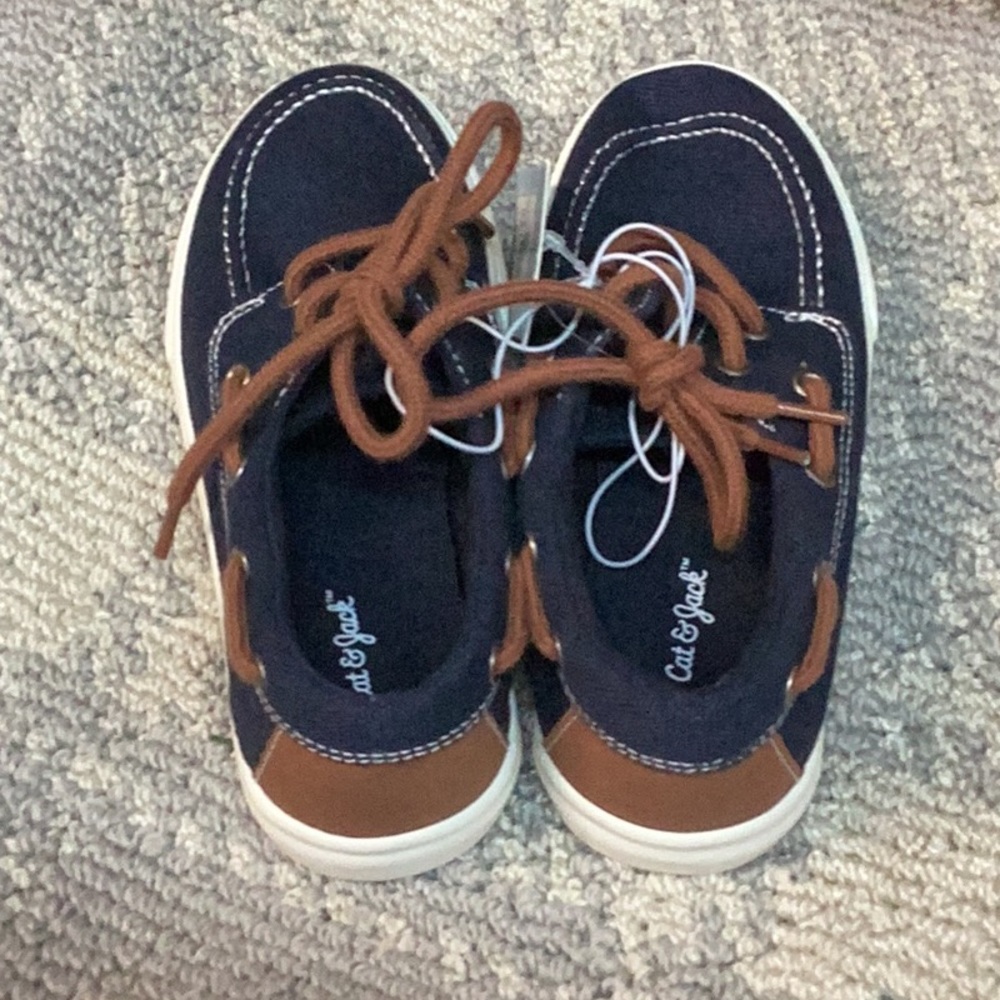 Boys' Collin Lace-Up slip on deck shoes - Cat & Jack - navy - various - new - Picture 5 of 6